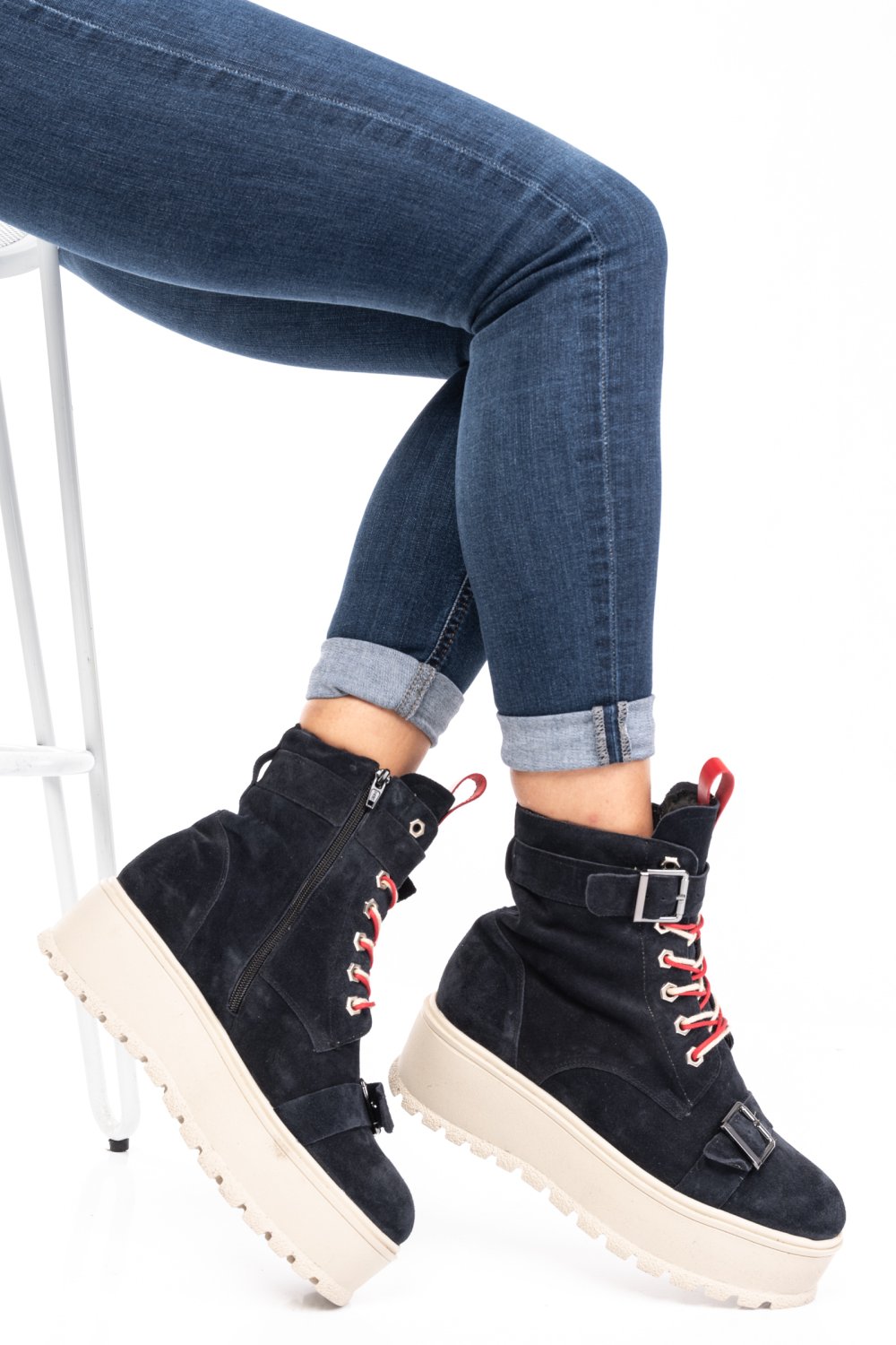 GHETE BLEUMARIN PIELE NATURALA INTOARSA 3S7700