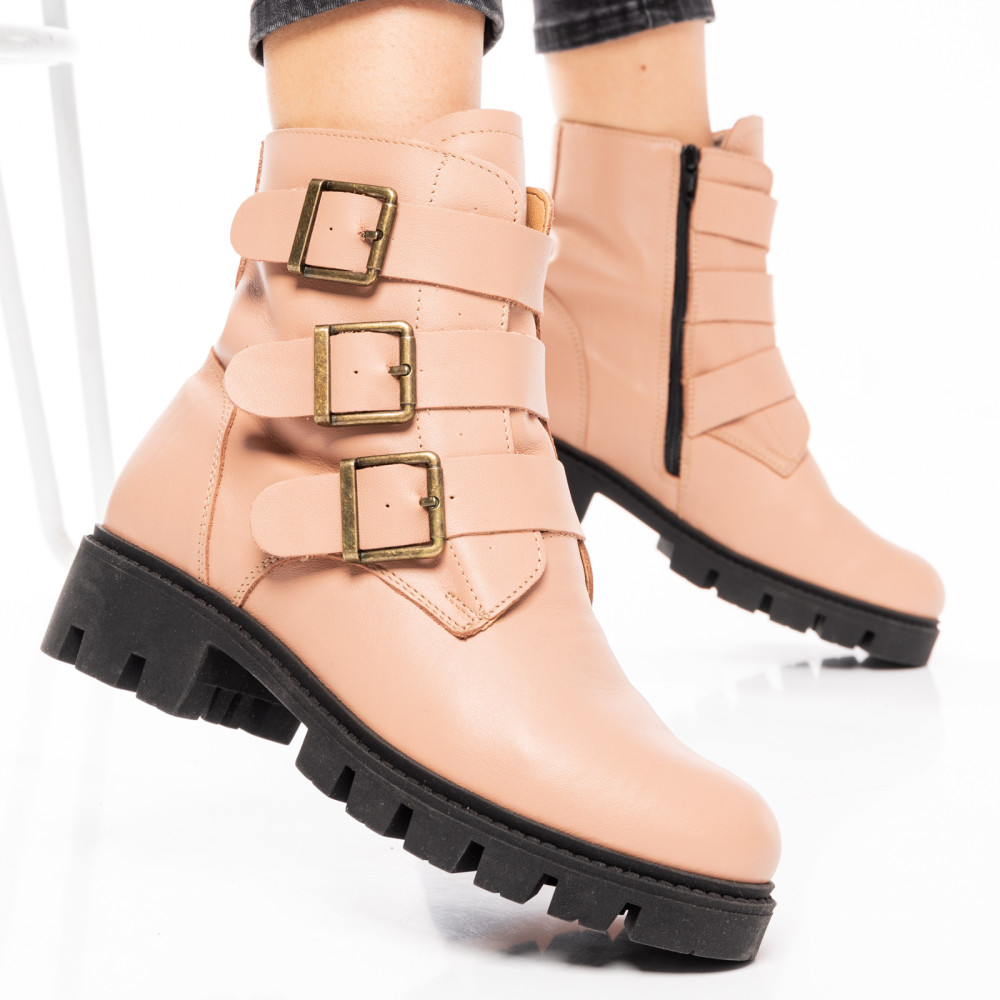 GHETE DAMA PIELE NATURALA ROZ 1S7745