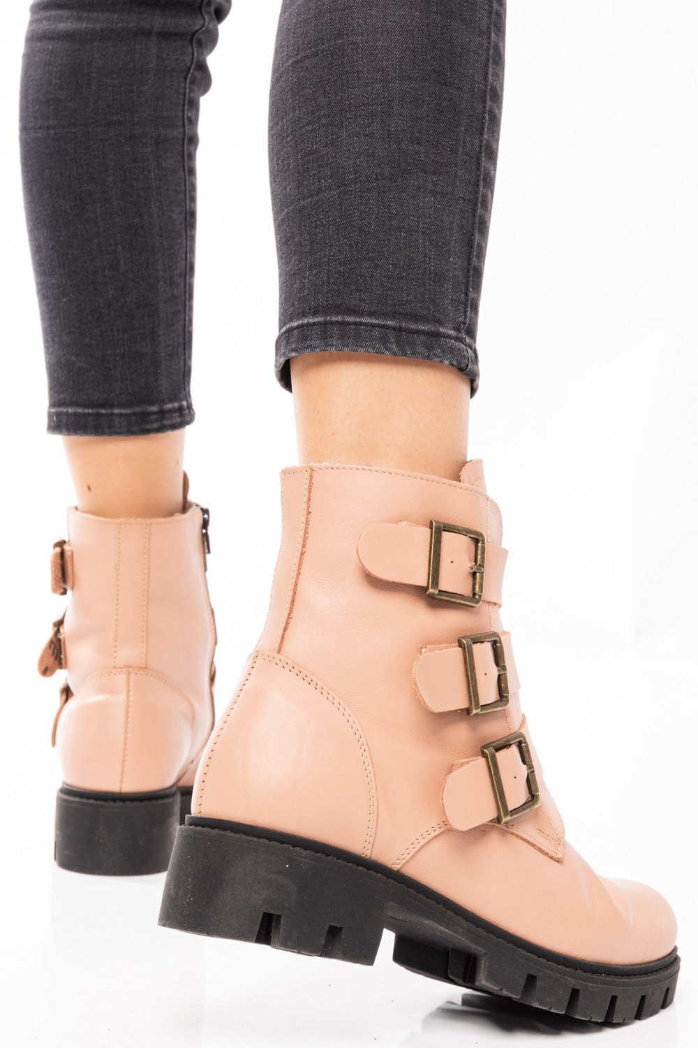 GHETE DAMA PIELE NATURALA ROZ 1S7745