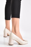 PANTOFI CREM PIELE NATURALA 3S77011