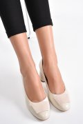 PANTOFI CREM PIELE NATURALA 3S77011