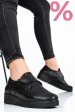 Pantofi sport negri piele naturla 6pc26