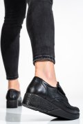 PANTOFI SPORT NEGRI PIELE NATURLA 6PC26
