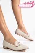 MOCASINI BEJ PIELE NATURALA 4PC60