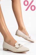 MOCASINI BEJ PIELE NATURALA 4PC60