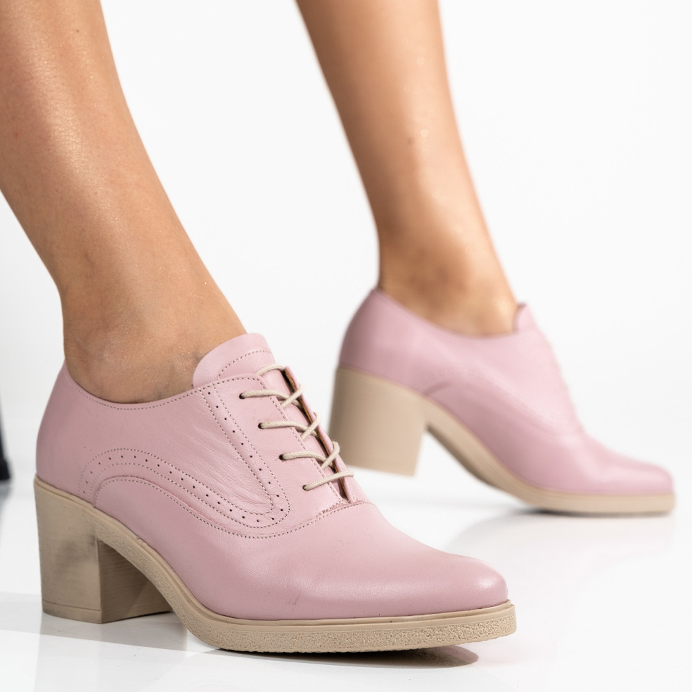 BOTINE ROZ PIELE NATURALA 0PC17-LIB