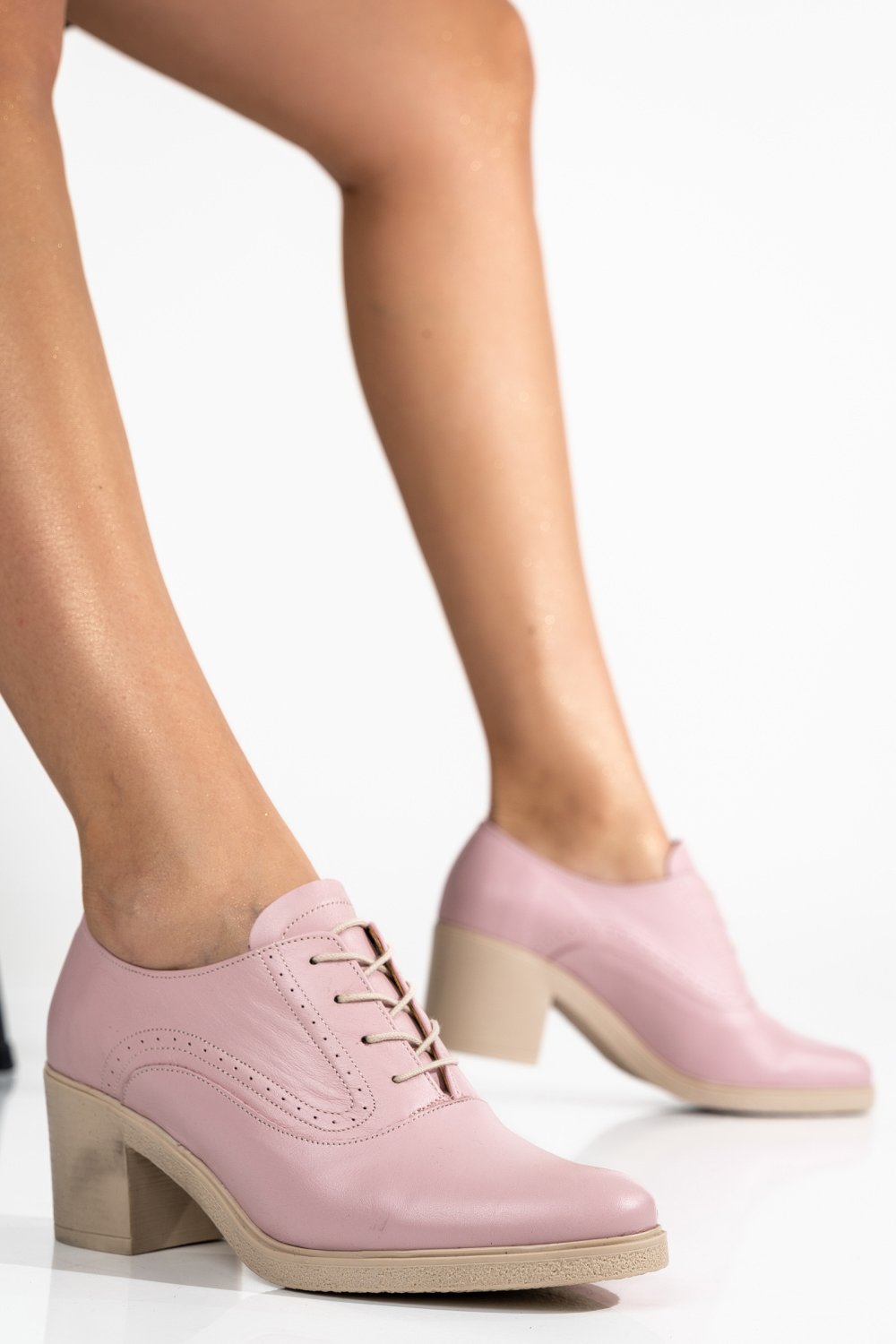 BOTINE ROZ PIELE NATURALA 0PC17-LIB