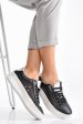Pantofi sport negri piele naturala il91551a