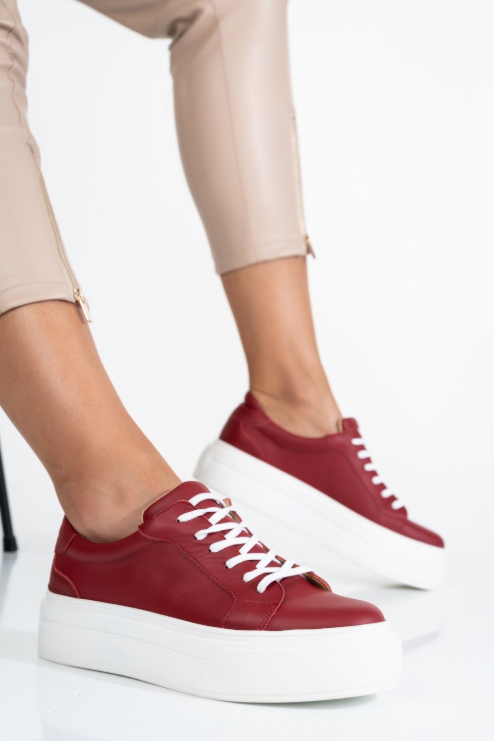 PANTOFI SPORT DAMA PIELE NATURALA VISINII 3S77001