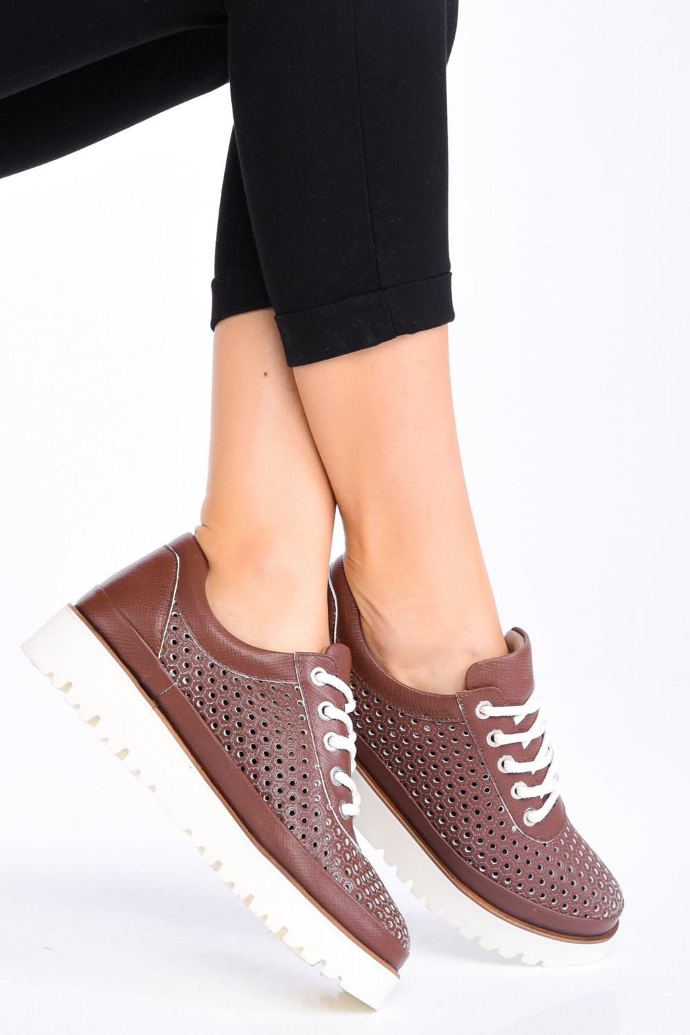 PANTOFI SPORT MARO PIELE NATURALA 1S779YA-103