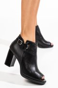 BOTINE DAMA PIELE NATURALA NEGRE 5S77262