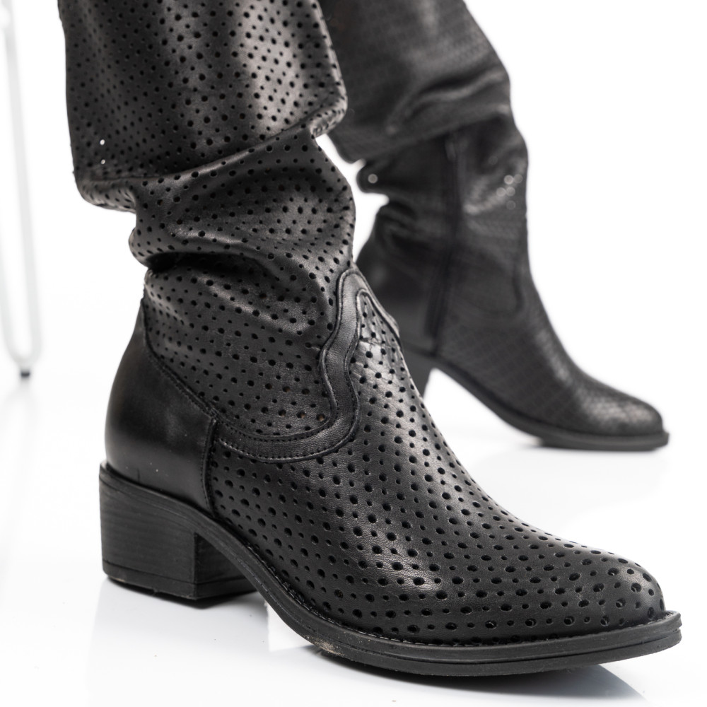 CIZME NEGRE PIELE NATURALA 2S7721821NP