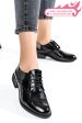 Pantofi negri piele naturala lacuita 212623npk