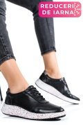 PANTOFI SPORT NEGRI PIELE NATURALA 231688NP