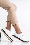 PANTOFI ALBI PIELE NATURALA APCK550