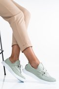 PANTOFI OLIVE PIELE NATURALA AKD23039