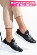 PANTOFI NEGRI PIELE NATURALA AKD23039