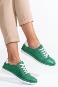 PANTOFI SPORT VERZI PIELE NATURALA ASPKD002