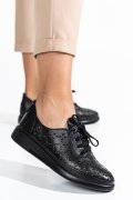 PANTOFI NEGRI PIELE NATURALA APCKD02