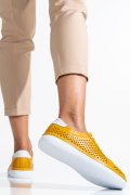 PANTOFI SPORT GALBENI PIELE NATURALA ASPKD003