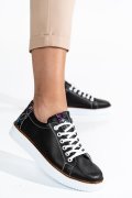 PANTOFI SPORT NEGRI PIELE NATURALA APCKD23145