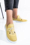 PANTOFI GALBENI PIELE NATURALA AKD23039