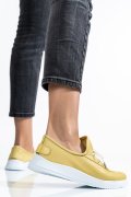 PANTOFI GALBENI PIELE NATURALA AKD23039