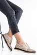 Pantofi bej piele naturala apck990