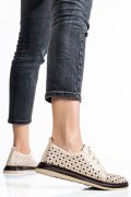 PANTOFI BEJ PIELE NATURALA APCK990