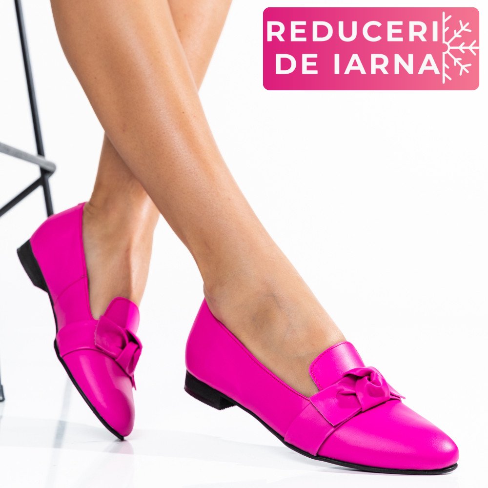 MOCASINI FUCHSIA PIELE NATURALA 4PC60