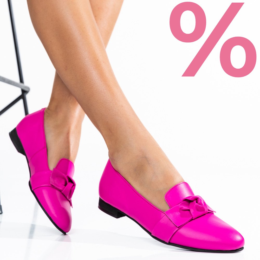 MOCASINI FUCHSIA PIELE NATURALA 4PC60