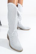 CIZME ALBE PIELE NATURALA 2S7721821NP