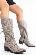CIZME BEJ PIELE NATURALA 2S7721821NP