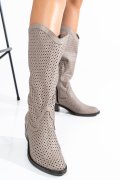 CIZME BEJ PIELE NATURALA 2S7721821NP