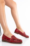 BALERINI ROSII PIELE NATURALA APCK2025