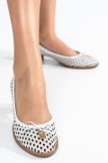 PANTOFI ALBI PIELE NATURALA APCK505
