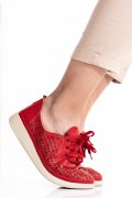 PANTOFI SPORT ROSII PIELE NATURALA APCKD03