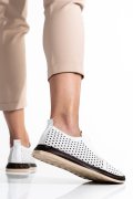 PANTOFI ALBI PIELE NATURALA APCK660