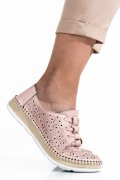 PANTOFI ROZ PIELE NATURALA APCKE02