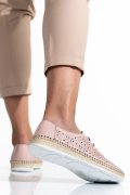 PANTOFI ROZ PIELE NATURALA APCKE02