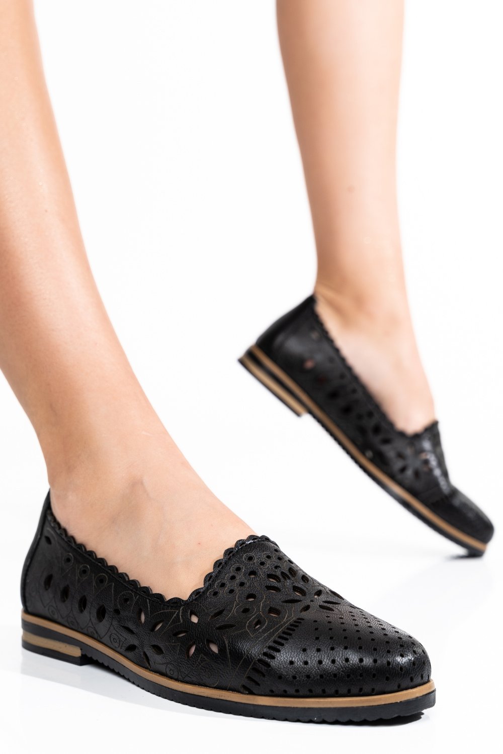 BALERINI NEGRI PIELE NATURALA APCK2030