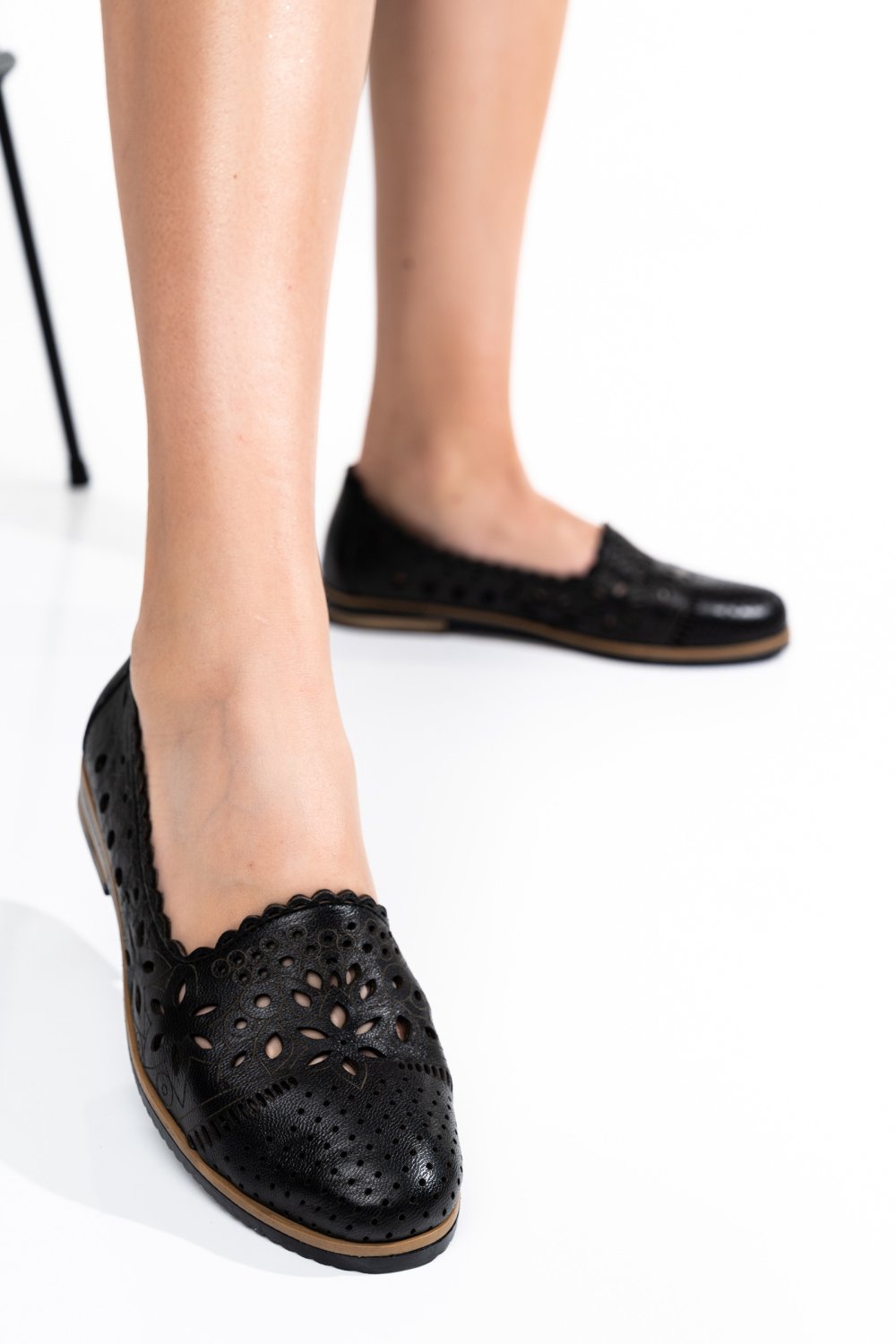 BALERINI NEGRI PIELE NATURALA APCK2030