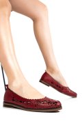 BALERINI ROSII PIELE NATURALA APCK2035