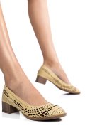 PANTOFI GALBENI PIELE NATURALA 4PC0000