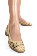 PANTOFI GALBENI PIELE NATURALA 4PC0000