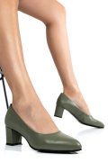 PANTOFI OLIVE PIELE NATURALA 1PC507