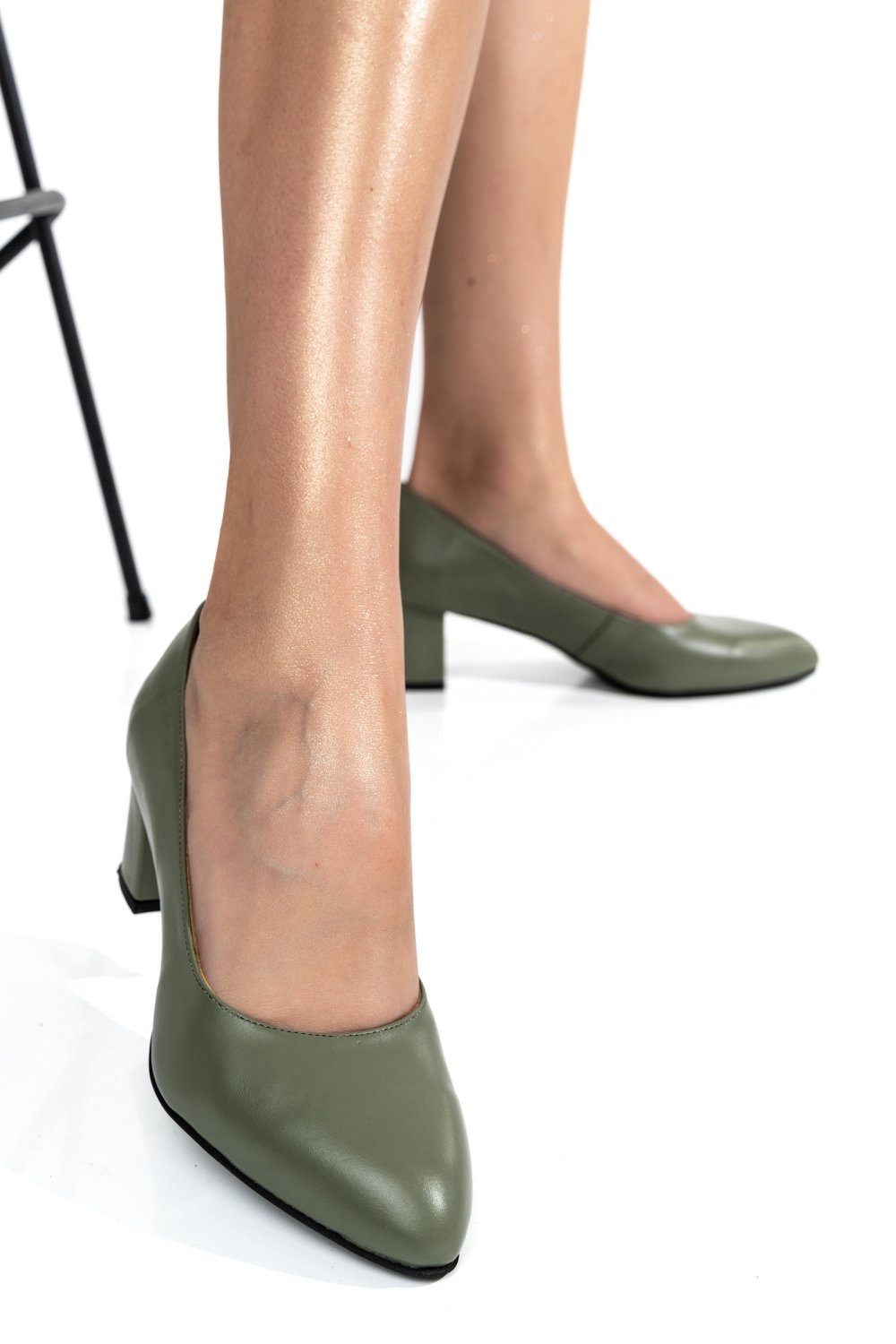 PANTOFI OLIVE PIELE NATURALA 1PC507