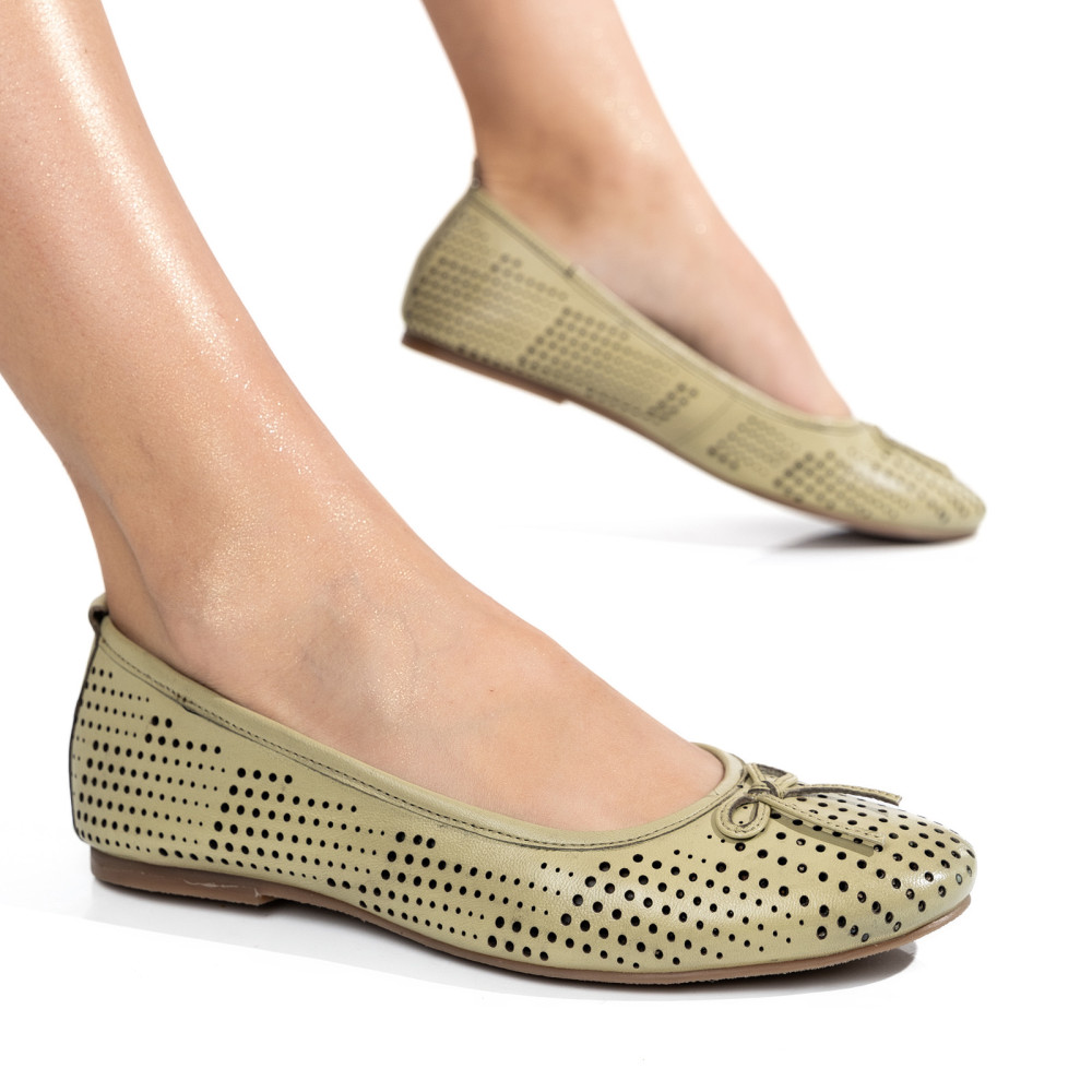 BALERINI OLIVE PIELE NATURALA 1S770056