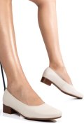 PANTOFI BEJ PIELE NATURALA 2S77040