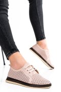 PANTOFI ROZ PIELE NATURALA APCK880